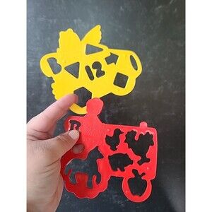 Vintage McDonald's Plastic Stencils 1986 Made In USA